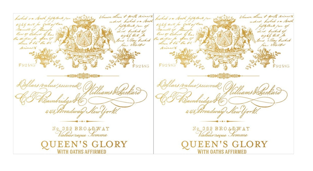 Queens Glory - 30cm x 30cm x 2 sheets - Redesign Decor Transfer Decal