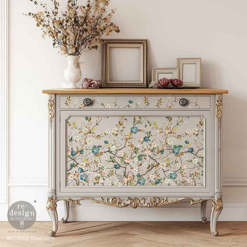 Blue Vine - 24" x 35" - Redesign with Prima - Decor Transfer Decal