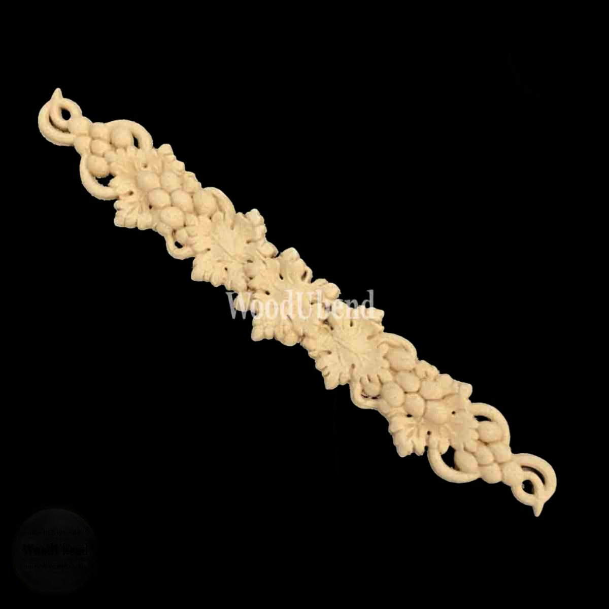 APPLIQUE VINE AND GRAPES Decorative Antique Moulding Applique WoodUbend 6110