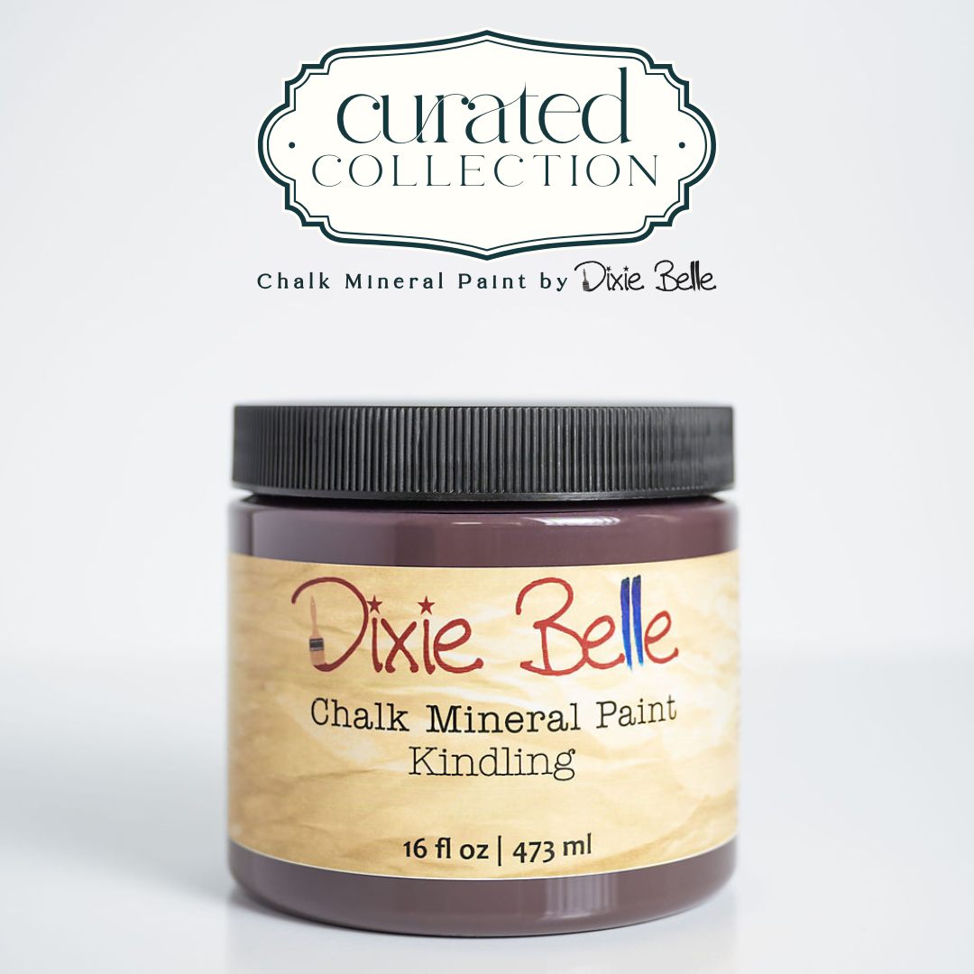 KINDLING - Dixie Belle - Deep Warm Brown Chalk Mineral Paint - 118ml/4oz - 236ml/8oz - 473ml/16oz - 96ml/32oz
