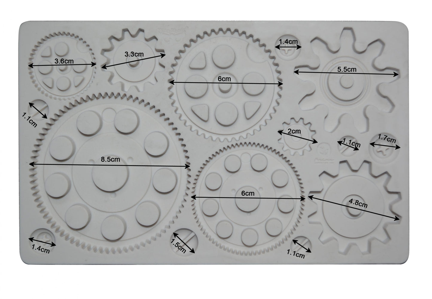 MACHINE PARTS Decor Mould Re-Design with Prima 5" x 8"