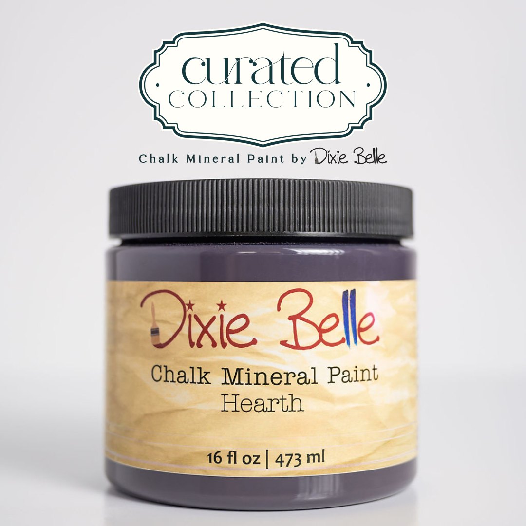 HEARTH - Dixie Belle - A Soft Black/Brown Chalk Mineral Paint - 118ml/4oz - 236ml/8oz - 473ml/16oz - 96ml/32oz