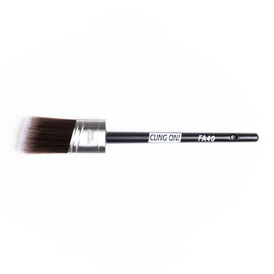 CLING ON Furniture Paint Brush FA40 Long Handle Synthetic Angled Brush
