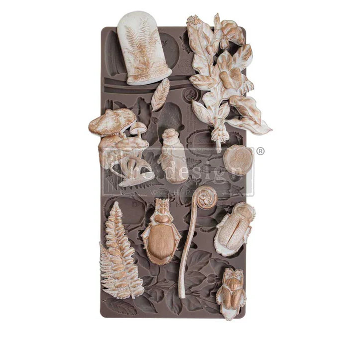 Midnight Muses silicone mould by Redesign with Prima. 5"x10" food-safe for resin, clay, chocolate & crafts. Scrolls & acanthus leaves. UK stockist.