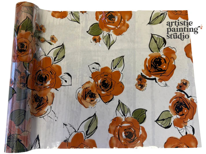 Orange Blossom Transparent Foil - Rub On Premium Foil by APS - Textile Friendly