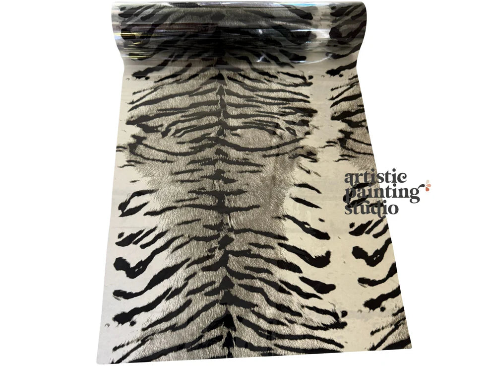 Snow Tiger Transparent Foil | Textile Friendly Rub-On Foil | Baillea's Interiors