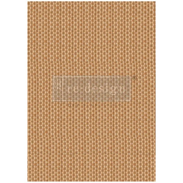 Artisanal Basket Charm - A1 Rice Paper for Decoupage - LARGE - 59.4cm x 84.1cm - Re-Design with Prima - Decoupage - Baillea's Interiors -