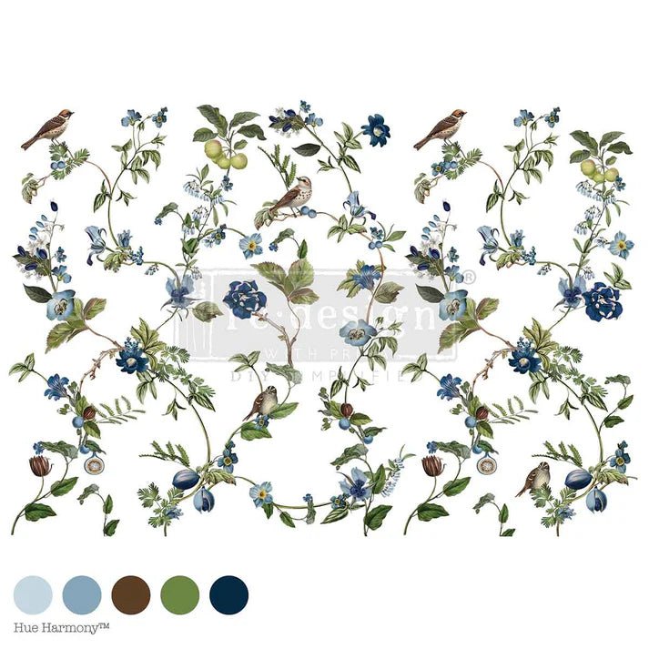 Chirping Charm - 24" x 35" - Redesign with Prima - Decor Transfer Decal - Furniture Transfer - Baillea's Interiors -