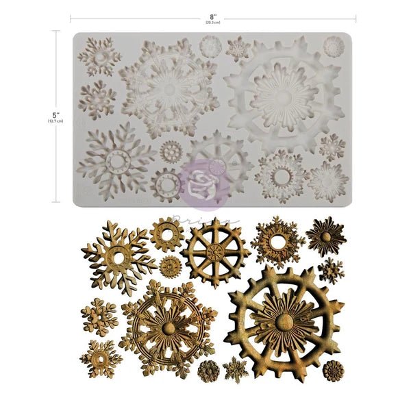 Frosty Gears Mould - Finnibair - 5" x 8" - Moulds - Baillea's Interiors -