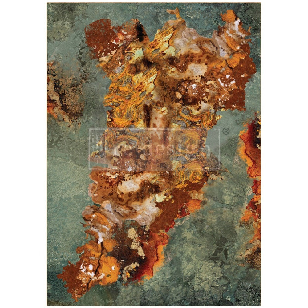 MARBLE MIRAGE - A1 Fiber Paper for Decoupage - LARGE - 59.4cm x 84.1cm - Re-Design with Prima