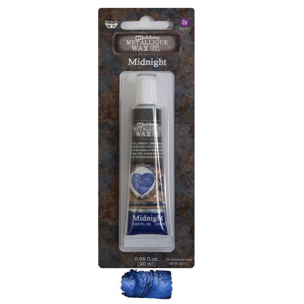 Metallique Decor Wax - Midnight - Art Alchemy 20ml - Gilding Waxes - Baillea's Interiors -