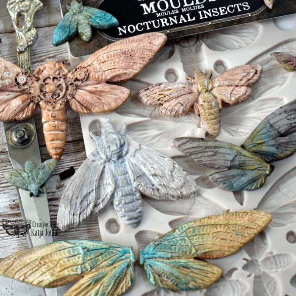 NOCTURNAL INSECTS Decor Mould - Re-Design with Prima 5" x 8"