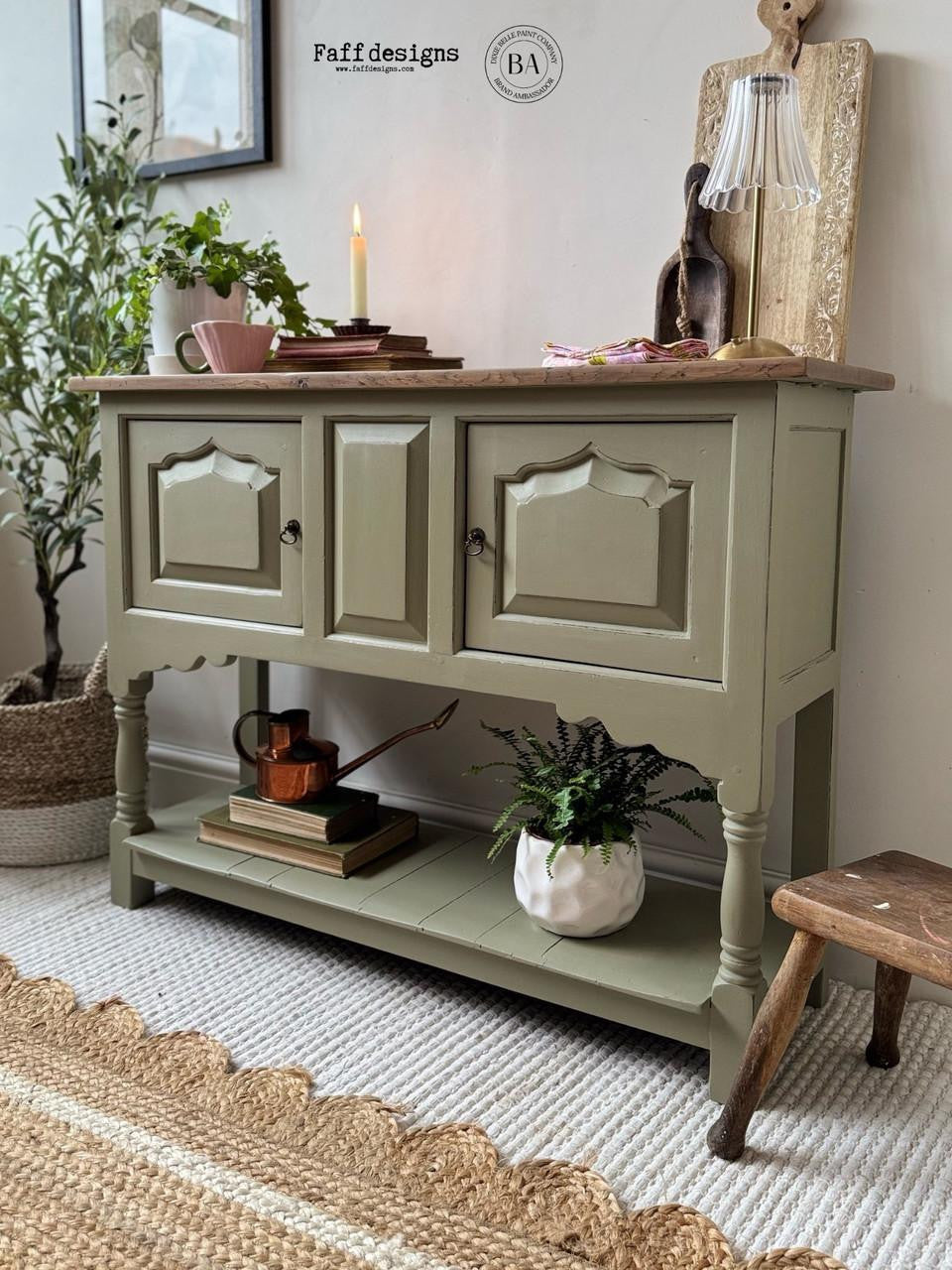 OLIVE WOOD - Dixie Belle - Muted Green Chalk Mineral Paint - 118ml/4oz - 236ml/8oz - 473ml/16oz - 96ml/32oz