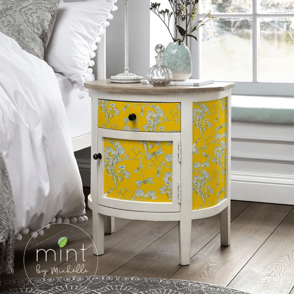 Yellow Chinoiserie - Mint by Michelle Decoupage Tissue Paper - (pk of 3) - Decoupage - Baillea's Interiors -