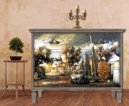 DOWNTOWN - Decor Weave for Decoupage – 89.3cm x 56.9cm - Hokus Pokus