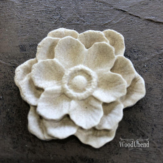 FLOWER Decorative Antique Moulding Applique WoodUbend  #0355