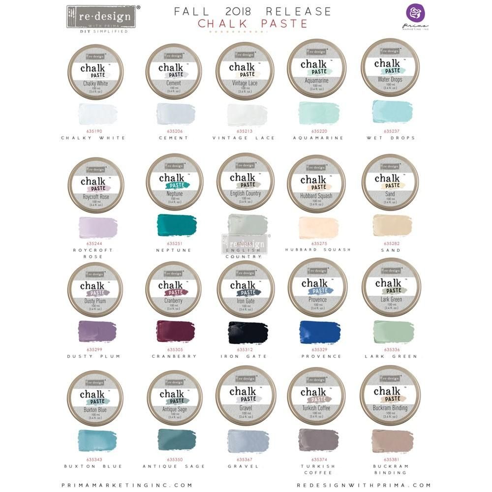 TURKISH COFFEE Chalk Paste Re-Design with Prima, Mixed Media - Raised Stencil Medium, 100ml