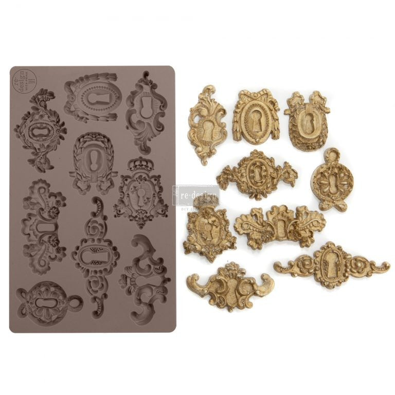 GRANDEUR KEYHOLES Decor Mould Re-Design with Prima 8" x 5"