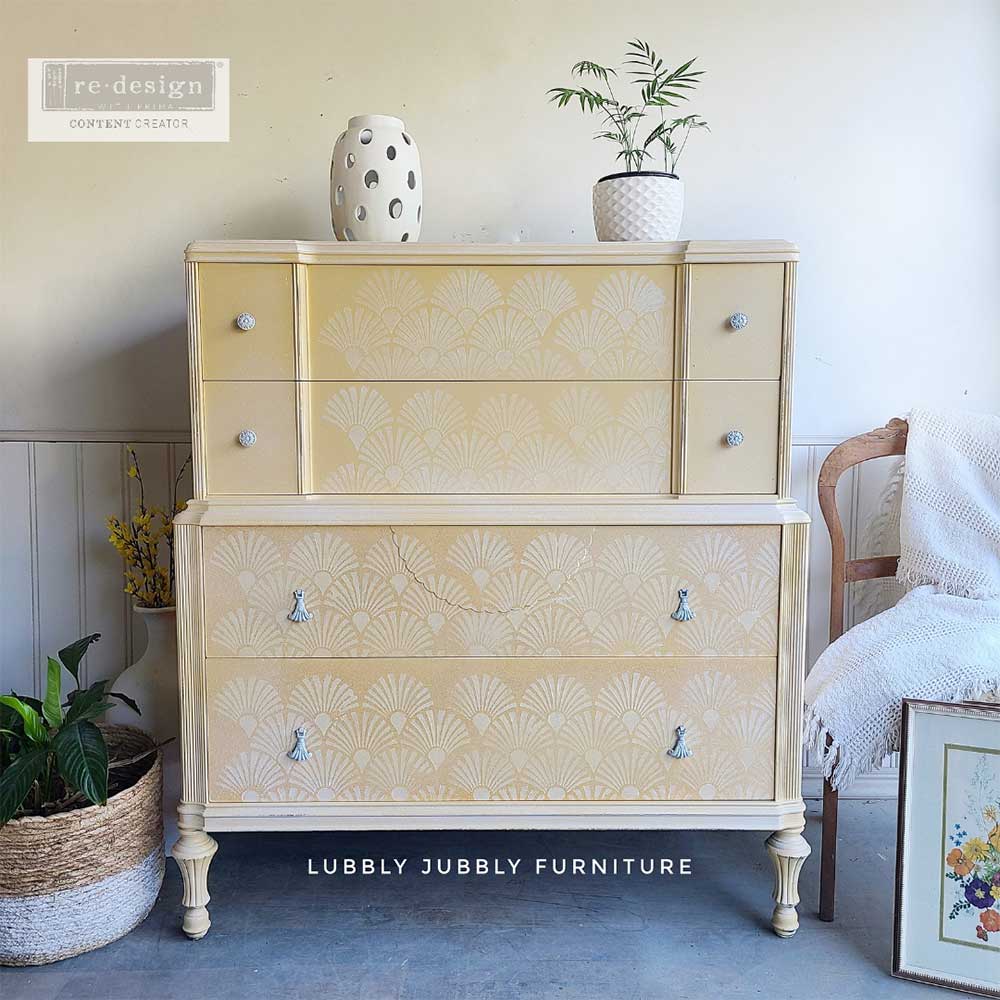 DECO PEACOCK Decor Stencils 46 cm x 61 cm by ReDesign with Prima