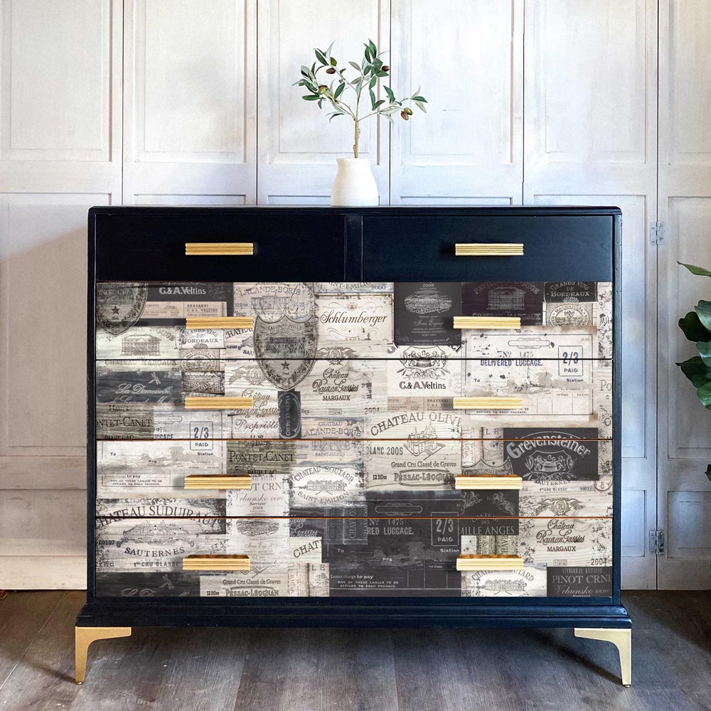 ANTIQUE LABELS - A1 Rice Paper for Decoupage - LARGE - 59.4cm x 84.1cm - Re-Design with Prima