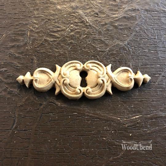 KEYHOLE 7.8 x 2.4 cms Decorative Antique Moulding Applique WoodUbend #0996