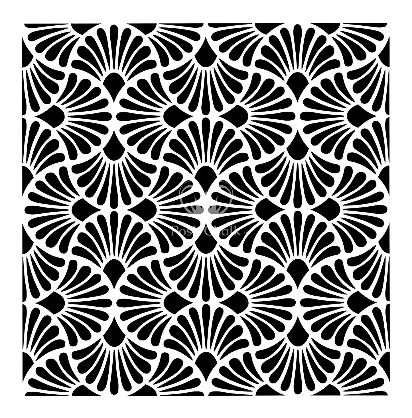 ART DECO Stencil - 50cm X 50cm