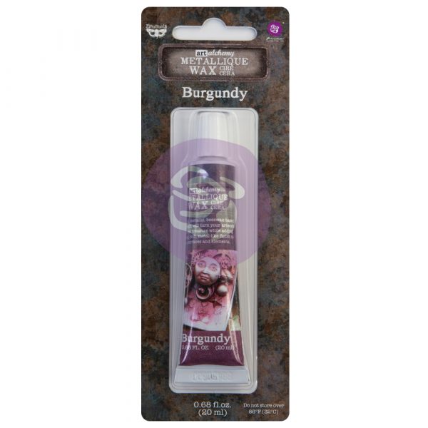Metallique Decor Wax - BURGUNDY - Art Alchemy 20ml