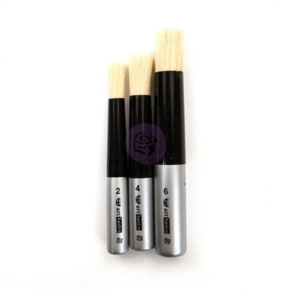 DABBING STENCIL BRUSH - Set of 3- ReDesign with Prima