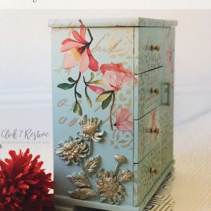 BOTANIST FLORAL Decor Mould Re-Design with Prima 8" x 5"