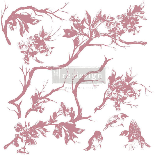 CLEAR CLING DECOR STAMP - Forest Aviary - ReDesign with Prima - 9 piece