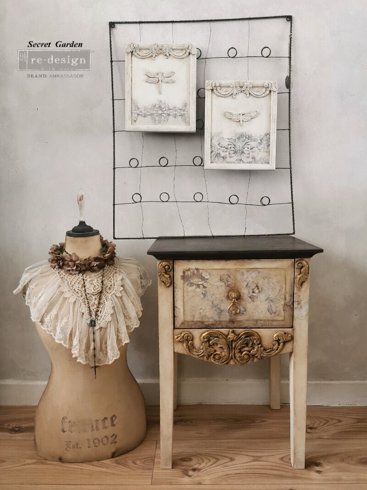 LILIAN SCROLLS Decor Mould Re-Design with Prima 5" x 10"