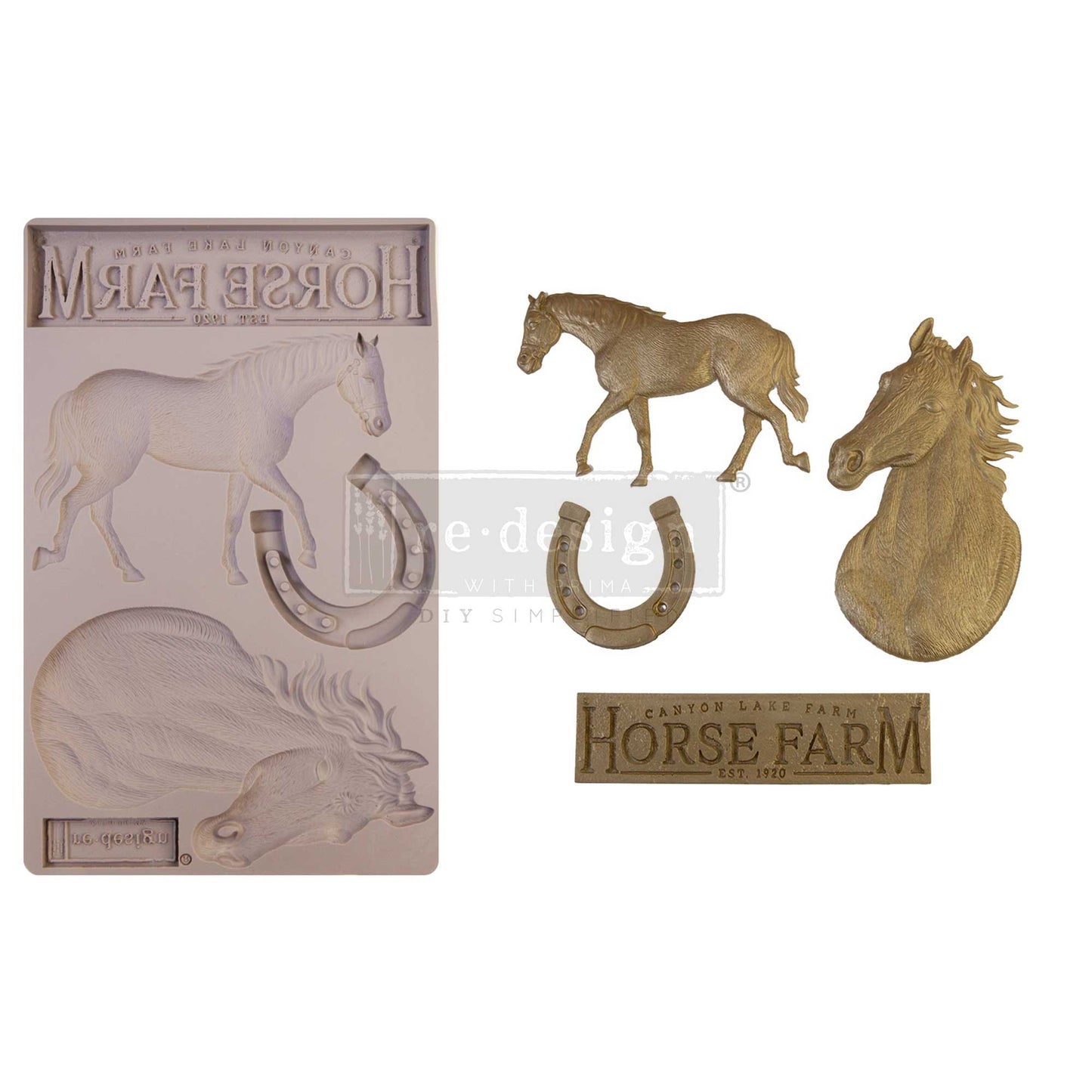 MAJESTY BEAUTY Decor Mould Re-Design with Prima 8" x 5"