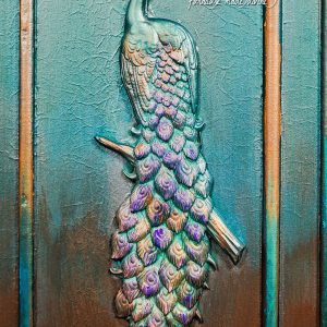 REGAL PEACOCK Decor Mould Re-Design with Prima 8" x 5"