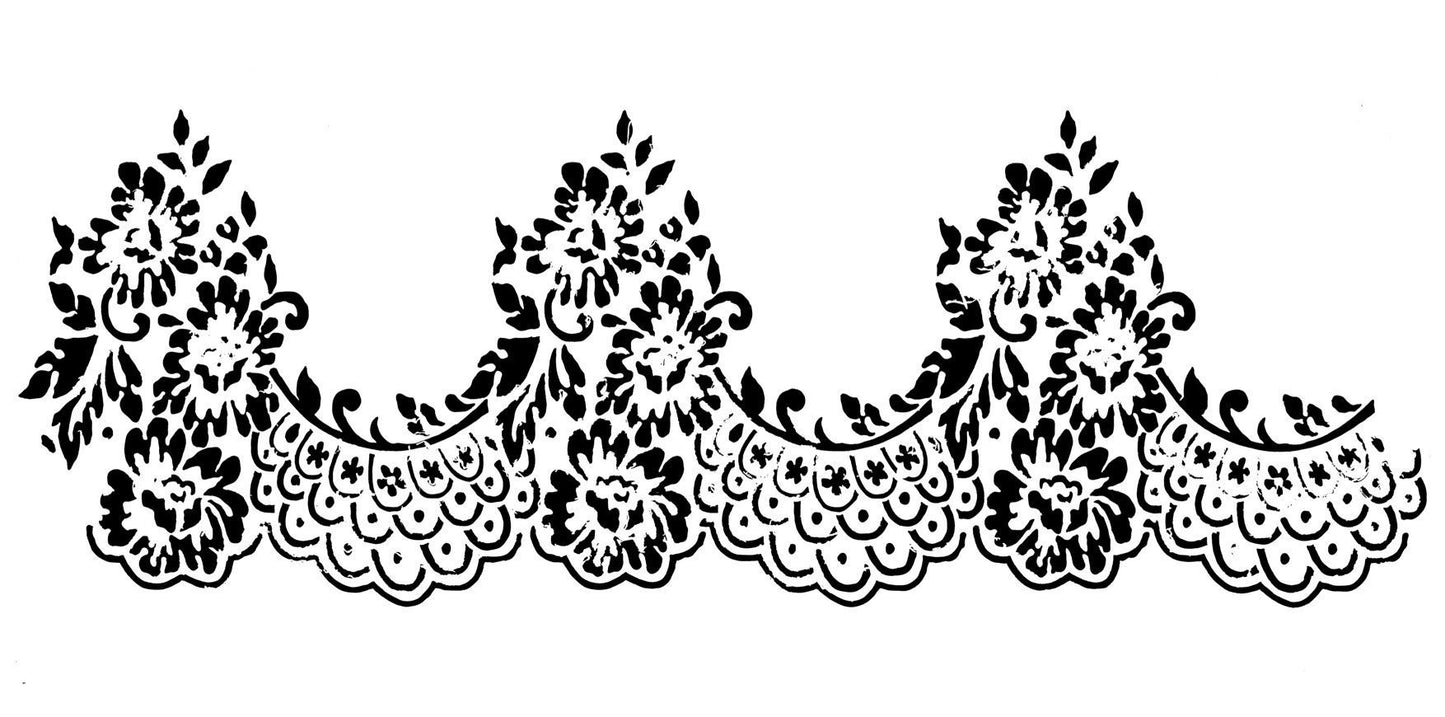 RAINING IN PARIS Stencil - 15cm X 30cm