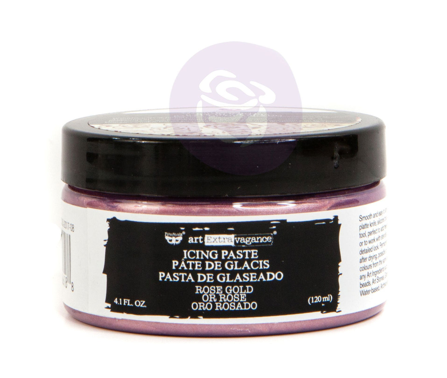 ROSE GOLD Metallic Icing Chalk Paste, Art Extravagance, Mixed Media - Raised Stencil Medium, 120ml