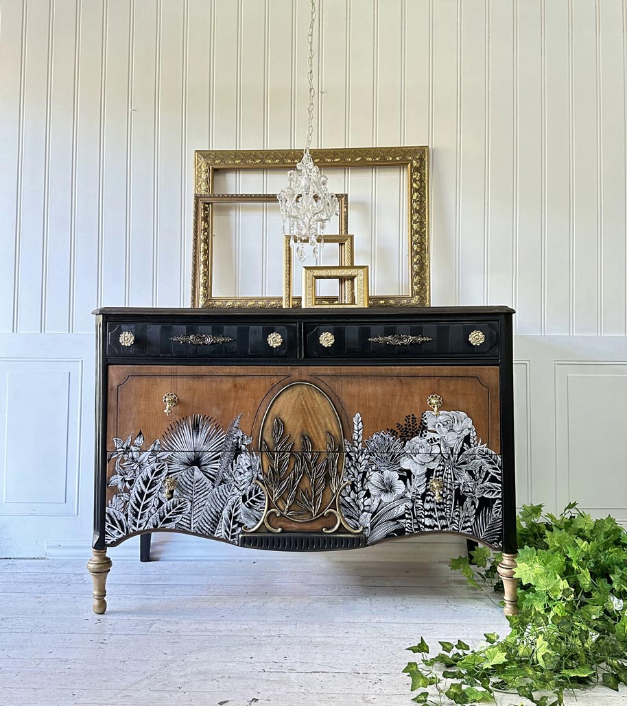 ABSTRACT JUNGLE - 24" x 35" - Redesign Decor Transfer Decal - Furniture Transfer - Baillea's Interiors -