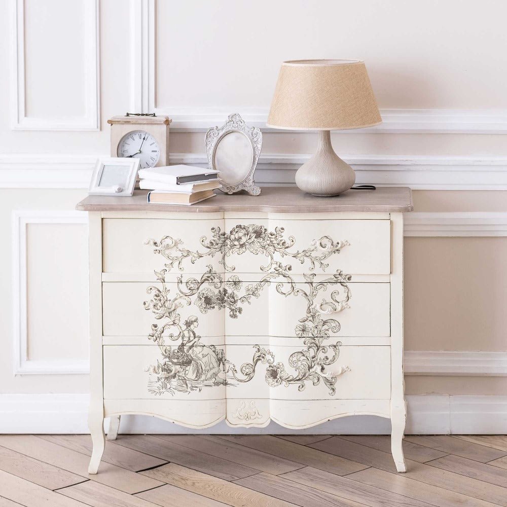 ALAINA TOILE - 24" x 35" - Redesign Decor Transfer Decal - Furniture Transfer - Baillea's Interiors -