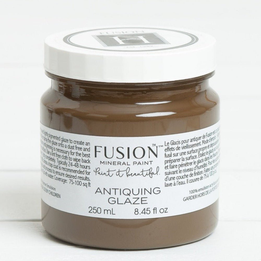 ANTIQUING GLAZE For An Aged Effect - 250ml - 60ml - Fusion - Glaze - Baillea's Interiors -