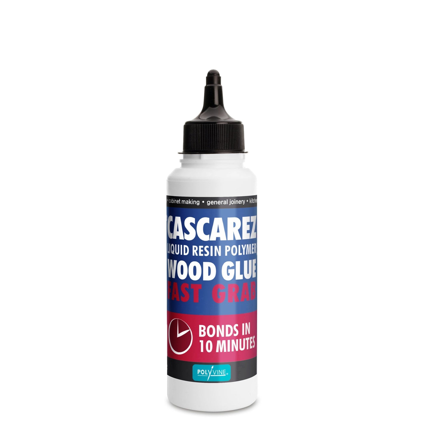 Polyvine Cascarez Fast Grab Wood Glue 125ml, 250ml, 500ml, 1 litre