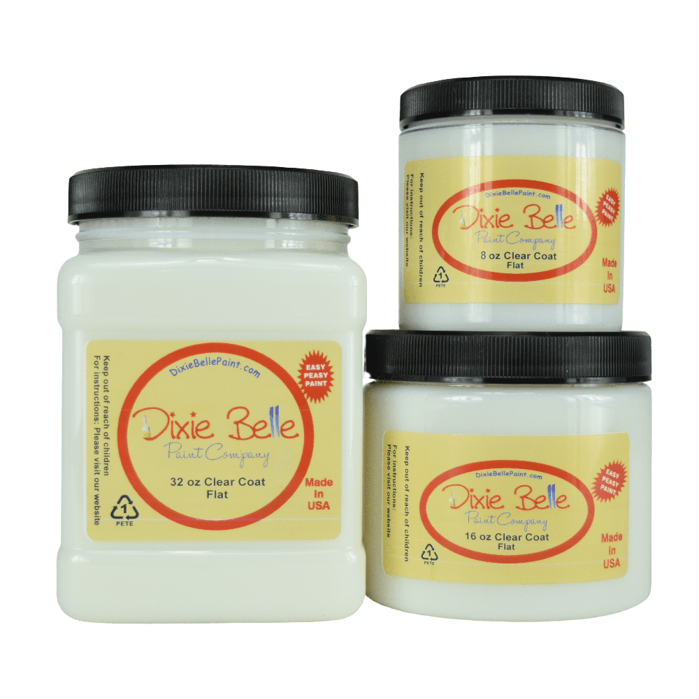 CLEAR COAT - Flat - 8oz/236ml, 16oz/472ml, 32oz/946ml - Varnish - Baillea's Interiors -