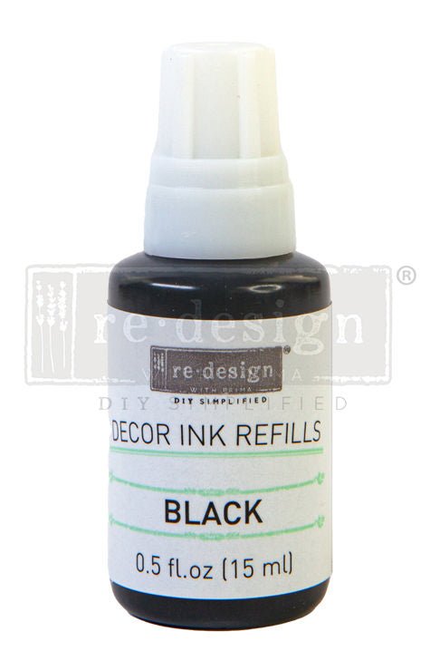 Decor Ink Pads and Refills - Black - ReDesign with Prima - Stamp - Baillea's Interiors -
