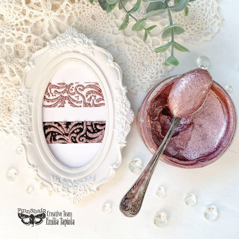 ROSE QUARTZ Jewel Effect Paste, Art Extravagance, Mixed Media - Raised Stencil Medium, 100ml