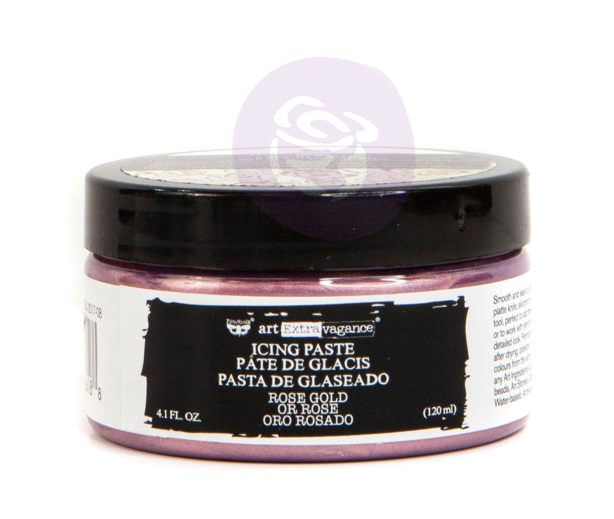 ROSE GOLD Metallic Icing Chalk Paste, Art Extravagance, Mixed Media - Raised Stencil Medium, 120ml - Chalk Paste - Baillea's Interiors -