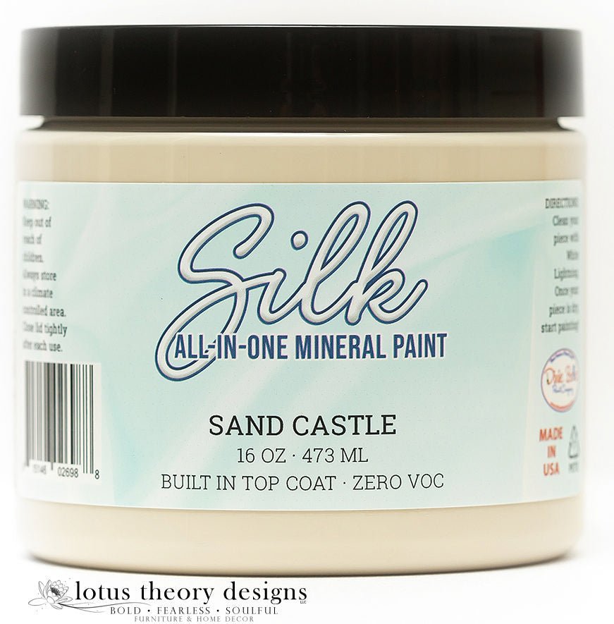 SAND CASTLE, Silk All-In-One Mineral Paint - 118ml - 473ml - Dixie Belle Paint - Paint - All In One - Baillea's Interiors -
