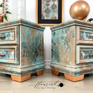 Decoupage Decor Tissue Paper - PATINA FLOURISH - 19″ X 30″ Re-Design with Prima
