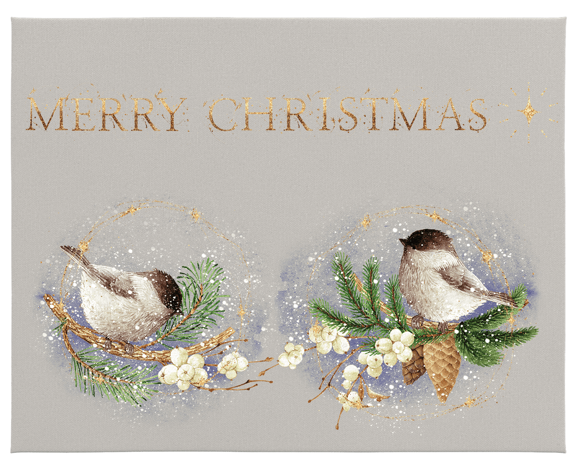 WHEN CHRISTMAS COMES - 3 parts Hokus Pokus Rub On Decor Transfer Decal - Furniture Transfer - Baillea's Interiors -