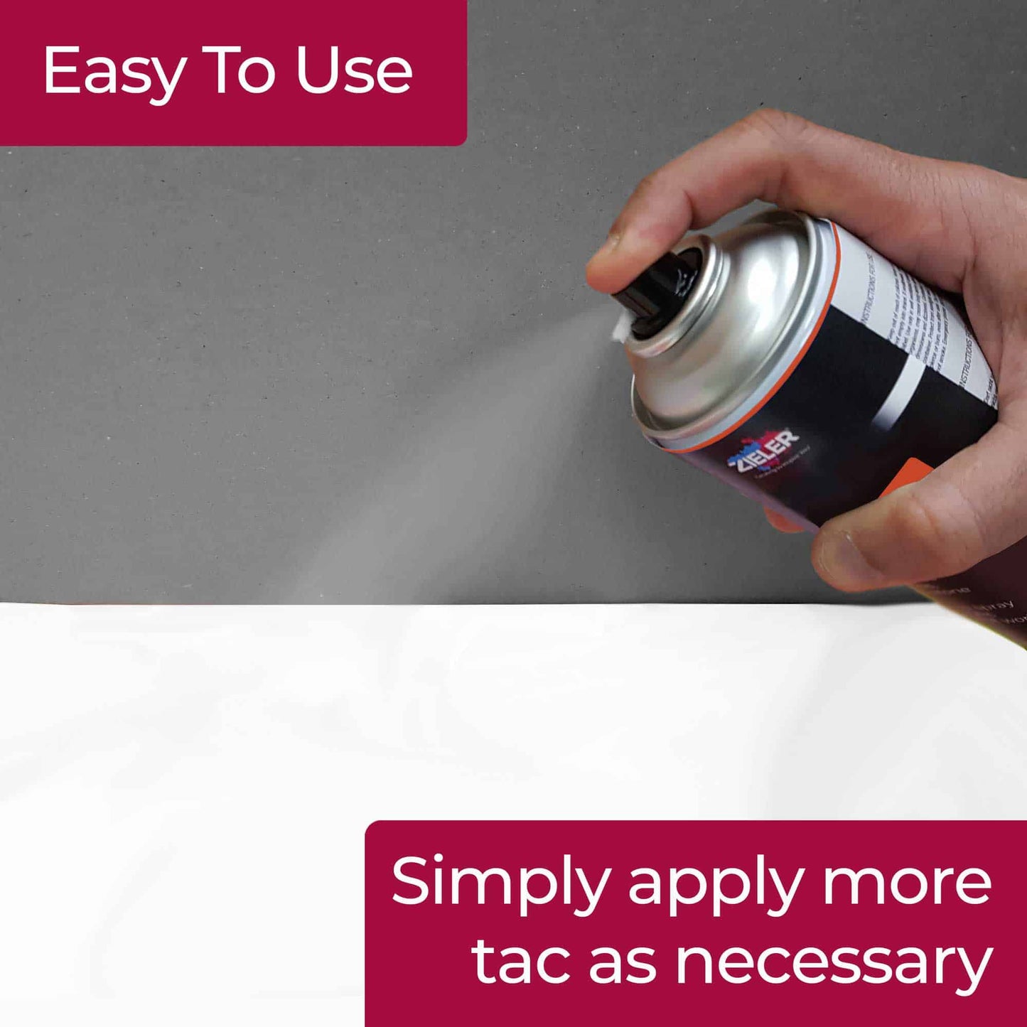 Repositionable Adhesive Mount Spray 400ml - by Zieler (UK ONLY)