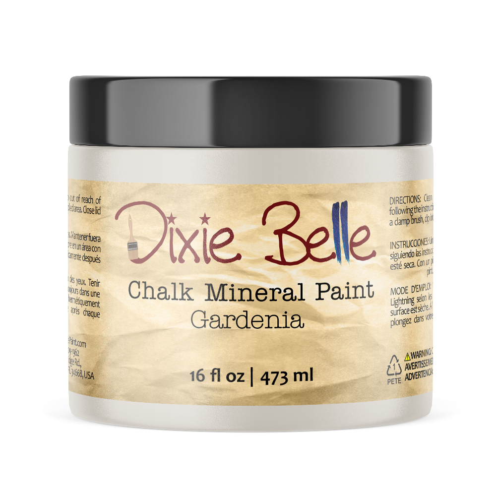 GARDENIA- Dixie Belle -  Warm White Chalk Mineral Paint - 118ml/4oz - 236ml/8oz - 473ml/16oz - 96ml/32oz