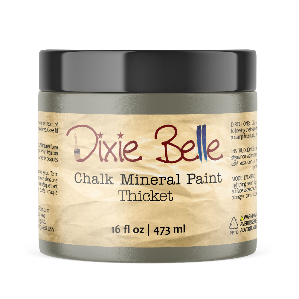THICKET - Dixie Belle -  Muted Green Chalk Mineral Paint - 118ml/4oz - 236ml/8oz - 473ml/16oz - 96ml/32oz