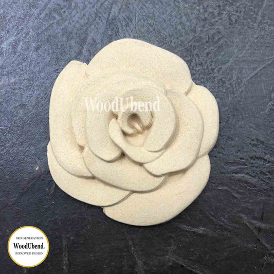 FLOWER ROSE Decorative Antique Moulding Applique WoodUbend 2185A
